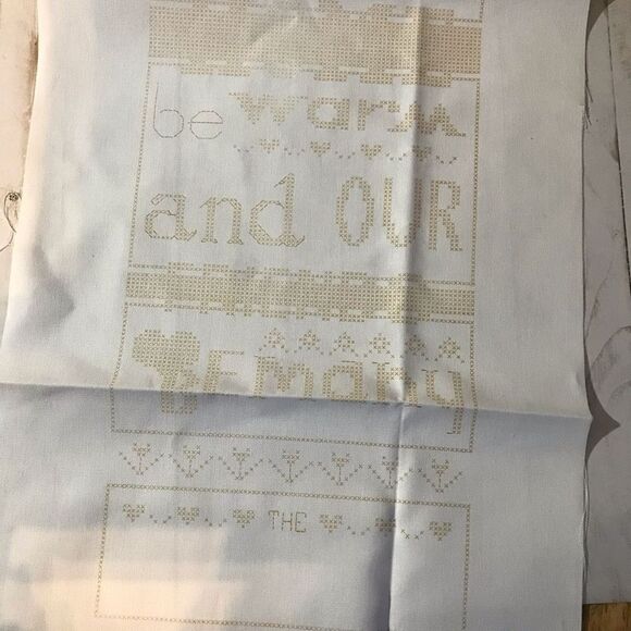 Janlynn Counted Cross Stitch kit partially 78-7 Hous Blessing 1987 Vintage - Picture 7 of 7